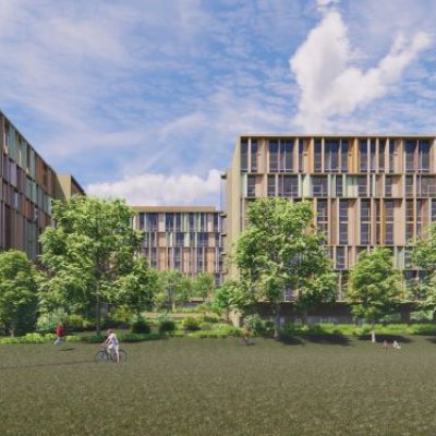 Artist impression of UQ's new student residence complex. 